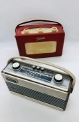 A Roberts original transistor radio model R200 series no:V36523 and a Roberts Rambler