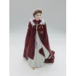 A Royal Worcester figure of the Queen, in celebration of the Queen's 80th Birthday.