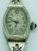 A ladies art deco vintage wristwatch