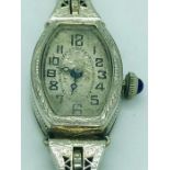 A ladies art deco vintage wristwatch