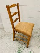 A small child's chair