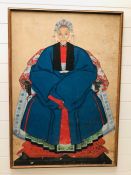 A large painting of a Chinese Dignitary