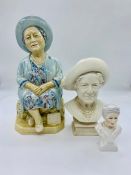 A Limited Edition Toby Jug of the Queen Mother 527/900 Kevin Francis Ceramics, a Royal Staffordshire