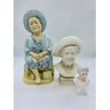 A Limited Edition Toby Jug of the Queen Mother 527/900 Kevin Francis Ceramics, a Royal Staffordshire