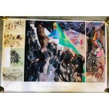 Feliks Topolski: A Signed limited silkscreen print 159/250 of "The 200th Derby Stakes"