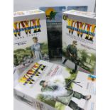 A selection of three dragon WW2 military action figures to include Elsa, Steiner and Otto. Plus a