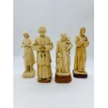 A Selection of four Antique French Religious statues.