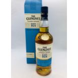 A boxed bottle of Glenlivet Founders reserve malt scotch whisky
