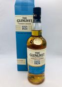 A boxed bottle of Glenlivet Founders reserve malt scotch whisky