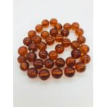 A Baltic Amber necklace