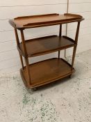 Mid century Ercol elm and beech tea trolley