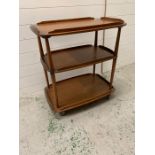 Mid century Ercol elm and beech tea trolley