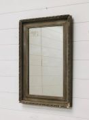 A wooden painted mirror