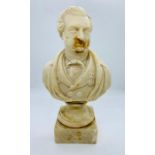 A Mid 19th Century Continental signed Bust of an Aristocrat, dated 1845.
