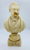 A Mid 19th Century Continental signed Bust of an Aristocrat, dated 1845.