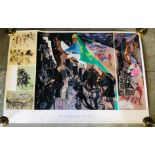 Feliks Topolski: A signed limited silkscreen print 160/250 of "The 200th Derby Stakes"