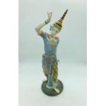 A Lladro figure of an oriental lady dancing (A-17N to base) boxed no. 5592