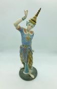 A Lladro figure of an oriental lady dancing (A-17N to base) boxed no. 5592