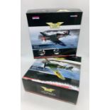 Two Corgi Aviation Archive models Hawker Hurricane IIc and Hawker Hurricane Mk1b.