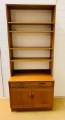 A Brandon teak cabinet from G-Plan 1960's with bookcase above