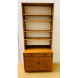 A Brandon teak cabinet from G-Plan 1960's with bookcase above