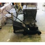 A Hayter Harrier 41 lawn mower