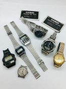 A selection of seven Gents wristwatches