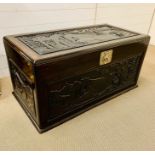 A 19th Century Chinese Chest with silver plated fittings.