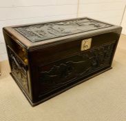 A 19th Century Chinese Chest with silver plated fittings.