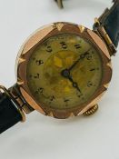 A swiss made gold vintage ladies watch.