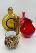 A selection of art glass