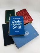 Small selection of poems and song books