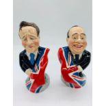 Pair of Bairstow Manor Collectables State of the Union Alec Salmon and David Cameron