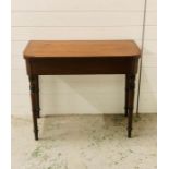 A folding gateleg table possibly a games table