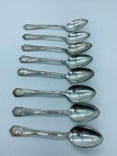 A selection of 1920's silver plated teaspoons featuring American movie stars.