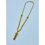 A 9ct yellow gold necklace (16.5g)