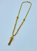 A 9ct yellow gold necklace (16.5g)