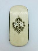 An ivory ladies purse or spectacle case