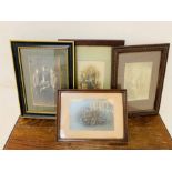 Four Framed Vintage military photos