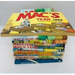 A selection of ten Mac's year books/magazine from 1983-1993