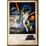 Original STAR WARS style C 27x41 movie theater poster.