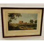 A Limited Edition print of an engraving by Lawrence Josset 108/400 of Caneletto's painting of Eton