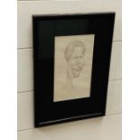 A framed caricature of Princess Anne