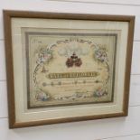 A large framed numbered Invitation, No 341 ball at Guildhall 1863