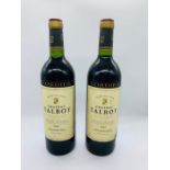 Two Bottles of Chateau Talbot Medoc 1982
