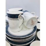 A Royal Doulton coffee set in the 'Sherbrooke' pattern