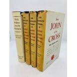 Three volumes of Saint John at the Cross and The Early Fathers from the Philokalia