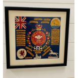 Royal Welsh Fusiliers needlework "Battle Honours"