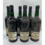 Six Bottles of 1967 Cockburns Vintage Port