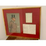A Framed letter from Edward VII to a Mrs Spencer on Marlborough Club, Pall Mall letterheading